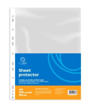 Bluering® uložni fascikl A4 50 mikrona 11 rupa sjajni prozirni 100/1
