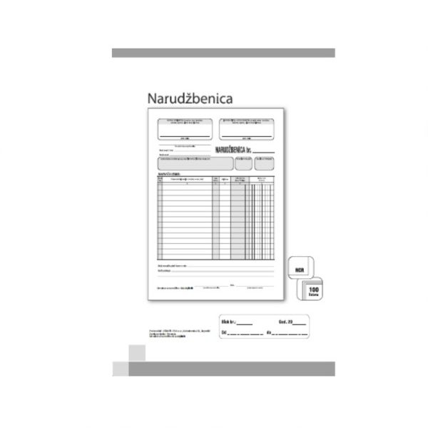 Obrazac US-I-14/NCR Obrazac narudžbenice A4