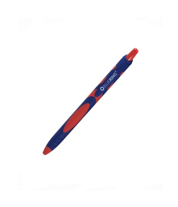 Kemijska olovka 0.34mm F20 gumirano kućište Bluering® crvena tinta