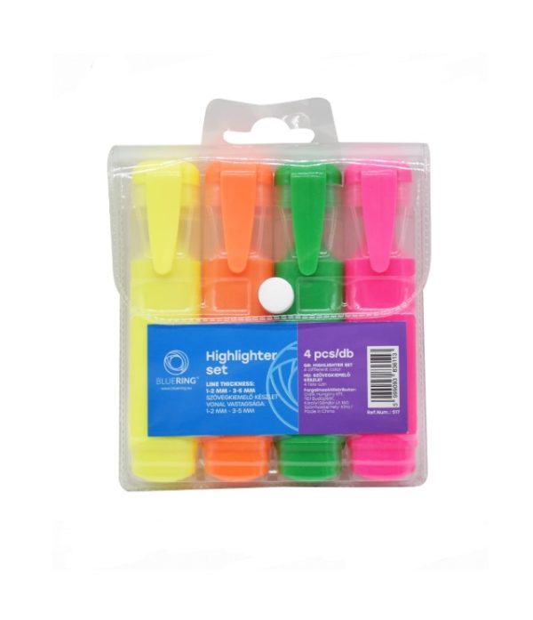 Textmarker/signir za označavanje teksta Bluering®, 4 različite boje
