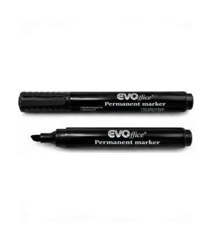 Crni permanentni marker EV1I02, klinasti vrh 1–5 mm